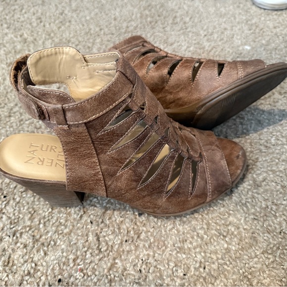 Naturalizer Brown Gladiator Sandals - Picture 2 of 7